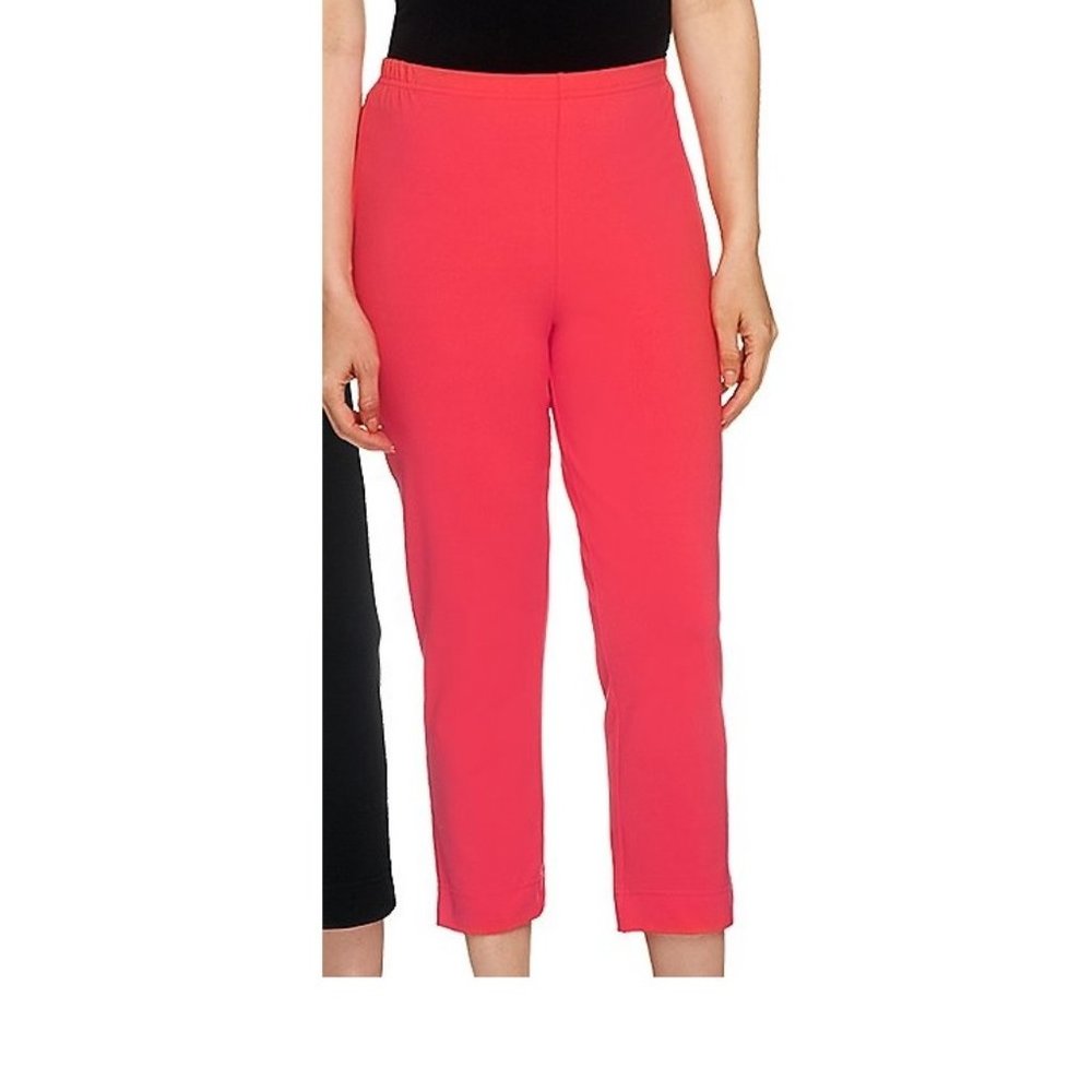 women with control crop pant melon med